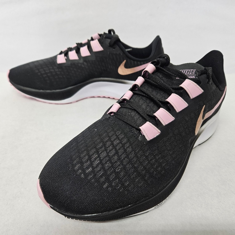 Nike Air Zoom Pegasus 37 Running Shoes BQ9647-007 Black Pink Women's Size 9.5 - Picture 4 of 12